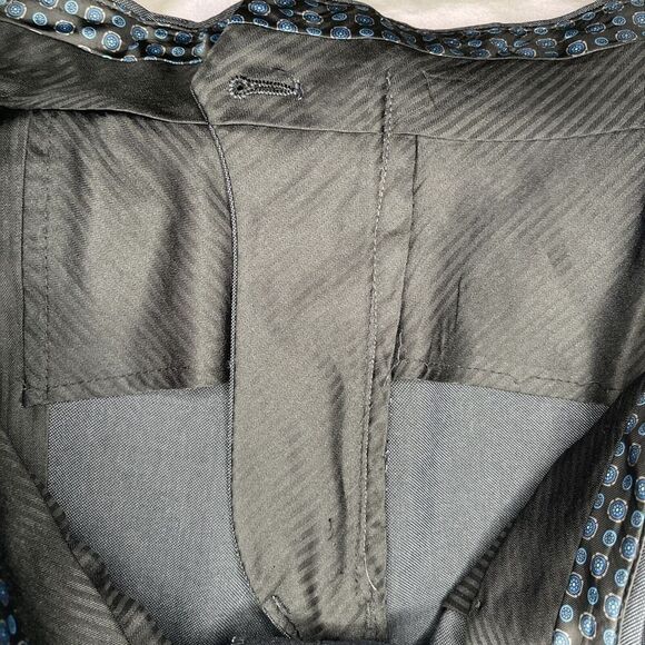 Michael Kors Dress Pants Greenwich Men's Size 38 Dark Gray Heathered Flat Front - Picture 6 of 7